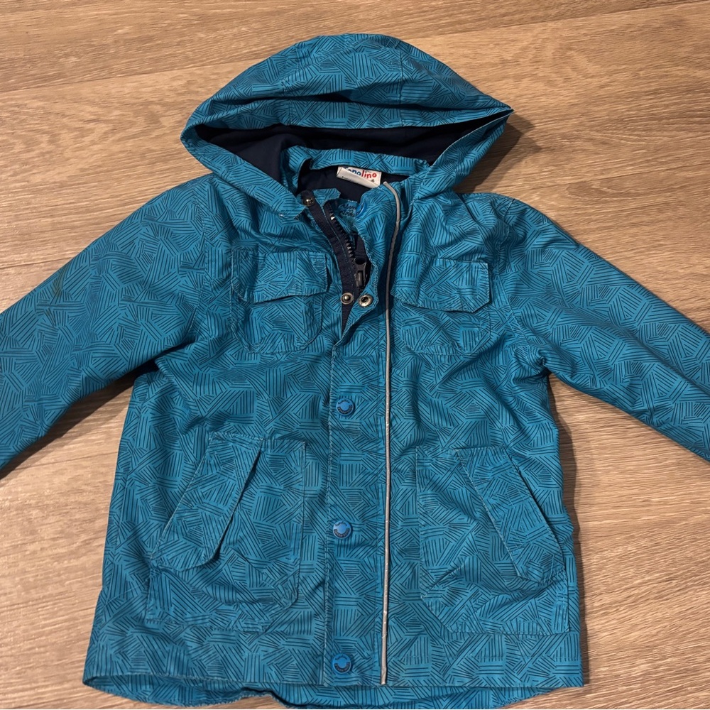 Cat & Jack Blue Patterned Raincoat